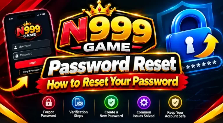 N999 Game password reset and recovery guide